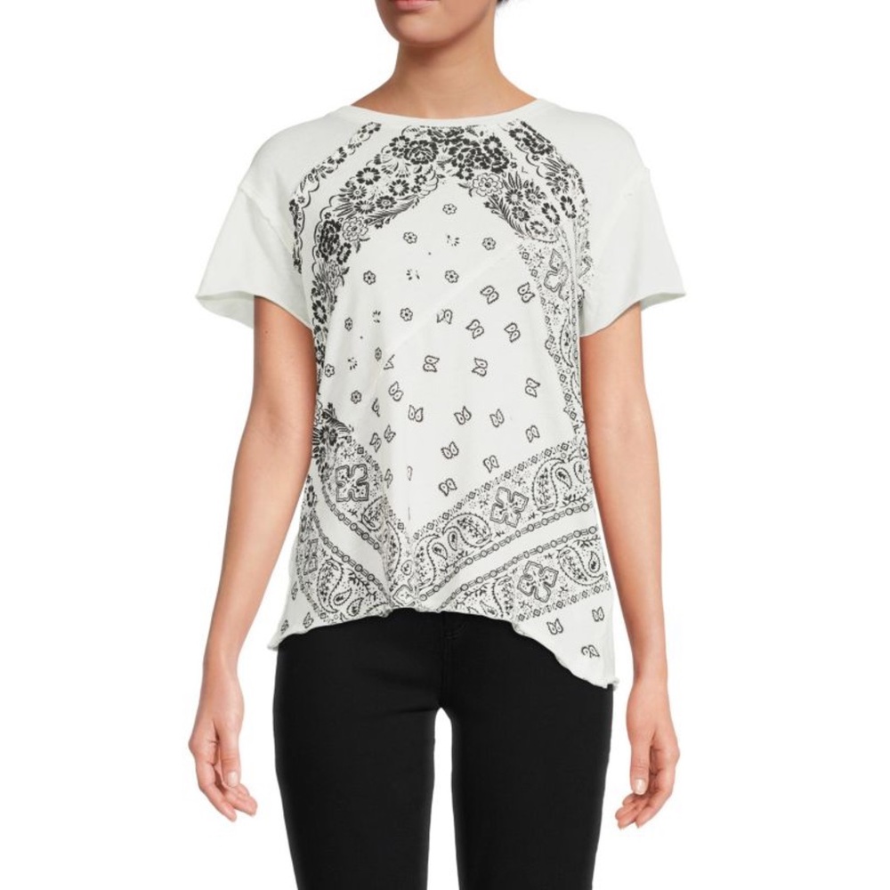 Free People Ivory Bandana Graphic Tee - Picture 5 of 13